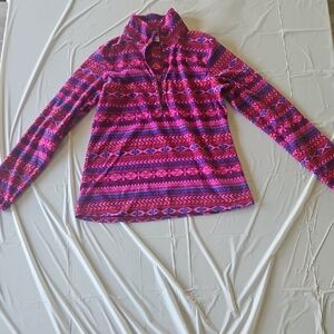Columbia Pink and Purple Patterned Pullover
